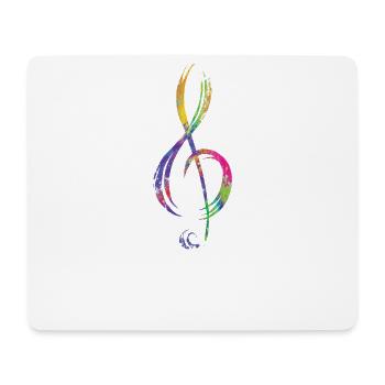 Musican Lover Headphones Just Music - Mouse Pad (horizontal) - white - Front