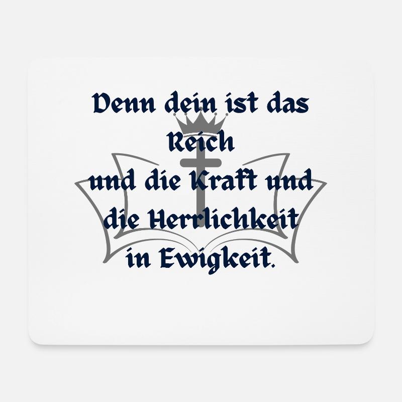 Das Vaterunser - Mousepad (Querformat) - Weiß