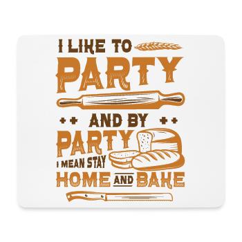 Zu Hause Bleiben Und Backen, Hobby-Bäcker - Mousepad (Querformat) - Weiß - Vorne