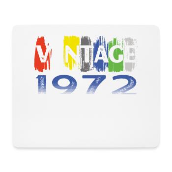Born 1972 Retro Bitrthday Limited Edition - Mouse Pad (horizontal) - white - Front