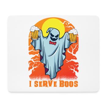 Served & Boos Waitress Waitress Server Halloween - Mouse Pad (horizontal) - white - Front