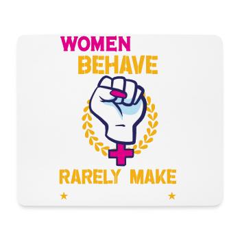 Feminism Women's Power Pro-choice Pro Abortion - Mouse Pad (horizontal) - white - Front