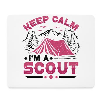 Scout Life Scout Camping Outdoor Scouting - Tapis de souris (format paysage) - blanc - Devant