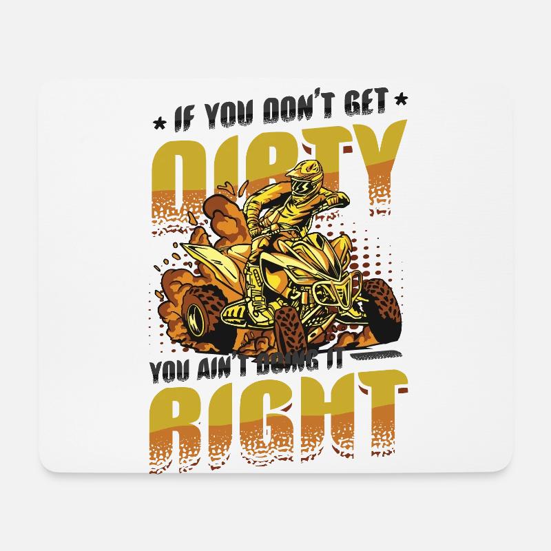 Mach Dich Nicht Schmutzig Du Machst Es Nicht - Mousepad (Querformat) - Weiß