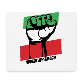 Women Life Freedom Support Iran Flag - Mouse Pad (horizontal) - white - Front