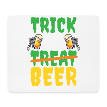 Trick Or Beer Halloween Costume Amateurs de bière - Tapis de souris (format paysage) - blanc - Devant