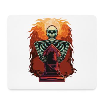 Skeleton Tombstone Halloween Costume Halloween - Mouse Pad (horizontal) - white - Front