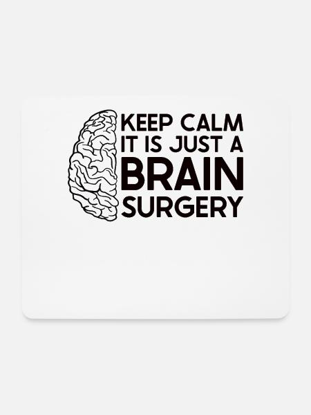 Brain Surgery Joke Brain Surgery Awareness Gift - Mousepad (Querformat) - Weiß