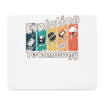 Evolution of Technology - Mousepad (Querformat) - Weiß - Vorne