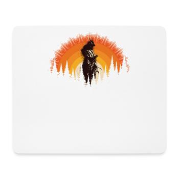 Japan Samurai Kulturmandschaft Sakura - Mousepad (Querformat) - Weiß - Vorne