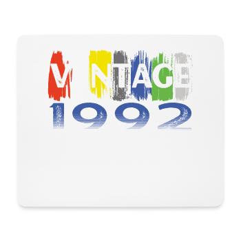 Vintage 1992 Retro Bitrthday Limited Edition - Mouse Pad (horizontal) - white - Front
