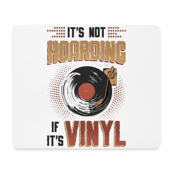 Pas de thésaurisation s’il s’agit de vinyle. - Tapis de souris (format paysage) - blanc - Devant