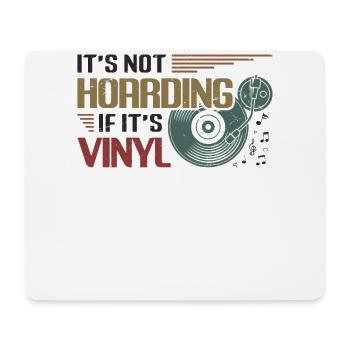 Pas de thésaurisation s’il s’agit de vinyle. - Tapis de souris (format paysage) - blanc - Devant