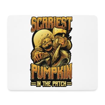 Creepiest pumpkin in the patch pumpkin Halloween. - Mouse Pad (horizontal) - white - Front