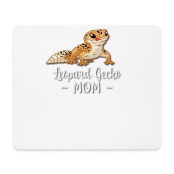 Gecko léopard - Tapis de souris (format paysage) - blanc - Devant