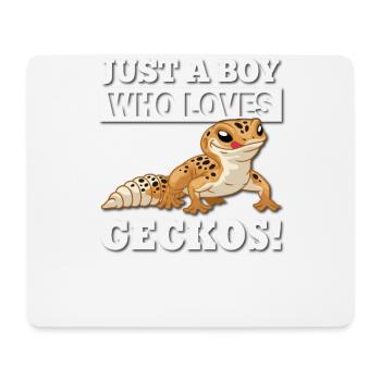 Gecko léopard - Tapis de souris (format paysage) - blanc - Devant