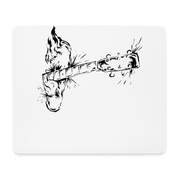 Guitar - Mouse Pad (horizontal) - white - Front