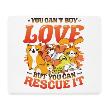 Liebe Kann Man Nicht Kaufen. - Mousepad (Querformat) - Weiß - Vorne