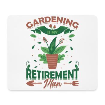 Gartenarbeit Ist Mein Ruhestandsplan. - Mousepad (Querformat) - Weiß - Vorne