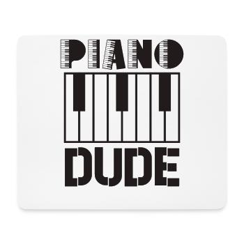 Pianiste Funny Piano Keyboard - Tapis de souris (format paysage) - blanc - Devant