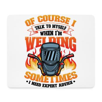 Schweißen Expertenrat Für Schweißer - Mousepad (Querformat) - Weiß - Vorne