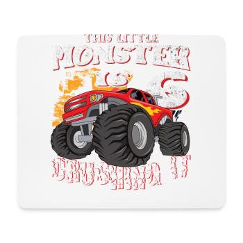 6. Geburtstag Scherzt Diesen Kleinen Monstertruck - Mousepad (Querformat) - Weiß - Vorne