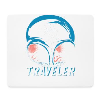 Musican Lover Headphones Just Music - Mouse Pad (horizontal) - white - Front