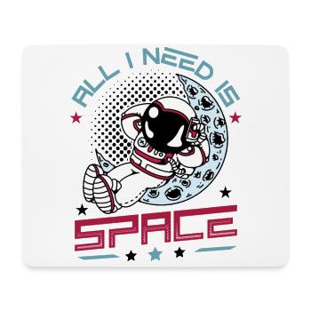 J’ai juste besoin d’espace, astronaute. - Tapis de souris (format paysage) - blanc - Devant