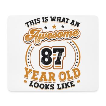This is what a great 87-year-old looks like. - Mouse Pad (horizontal) - white - Front
