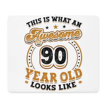 This is what a great 90-year-old looks like. - Mouse Pad (horizontal) - white - Front