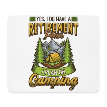 Ruhestandsplan Camping, Ruhestandscamper. - Mousepad (Querformat) - Weiß - Vorne
