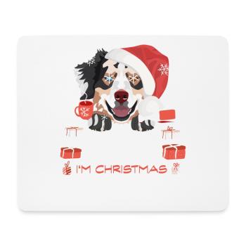 Marché de Noël du berger australien - Tapis de souris (format paysage) - blanc - Devant