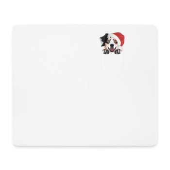 Australian Shepherd Merry Christmas - Mouse Pad (horizontal) - white - Front