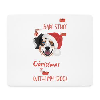 Berger australien Joyeux Noël - Tapis de souris (format paysage) - blanc - Devant