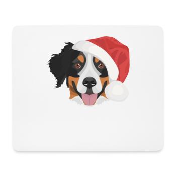 Bernese Mountain Dog Merry Christmas - Mouse Pad (horizontal) - white - Front