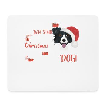 Border Collie Merry Christmas - Mouse Pad (horizontal) - white - Front