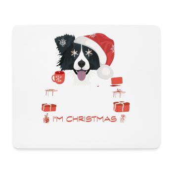 Border Collie Christmas Market - Mouse Pad (horizontal) - white - Front