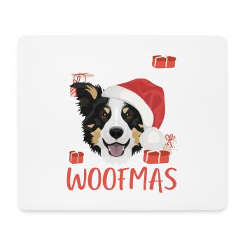 Border Collie Merry Christmas - Mouse Pad (horizontal) - white - Front