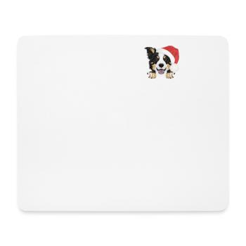 Border Collie Merry Christmas - Mouse Pad (horizontal) - white - Front