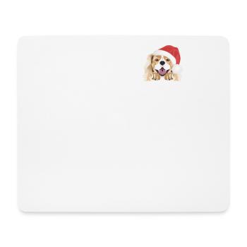 King Charles Spaniel Merry Christmas - Mouse Pad (horizontal) - white - Front