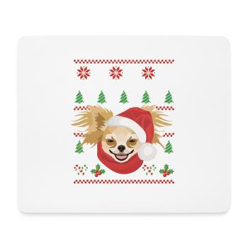 Chihuahua Merry Christmas - Mouse Pad (horizontal) - white - Front