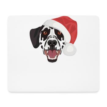 Dalmatian Merry Christmas - Mouse Pad (horizontal) - white - Front