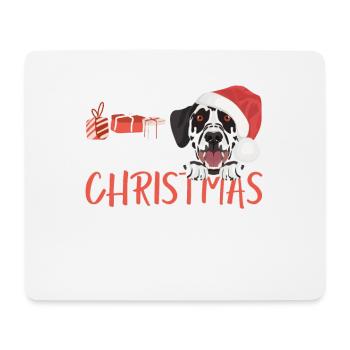 Dalmatian Merry Christmas - Mouse Pad (horizontal) - white - Front