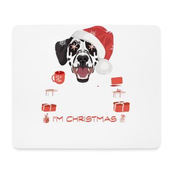 Marché de Noël dalmate - Tapis de souris (format paysage) - blanc - Devant