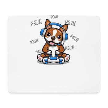 Roter Boston Terrier - Mousepad (Querformat) - Weiß - Vorne