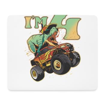 Anniversaire 4 ans 4ème anniversaire - Tapis de souris (format paysage) - blanc - Devant