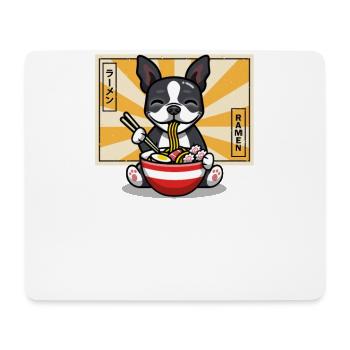 Boston Terrier - Mouse Pad (horizontal) - white - Front