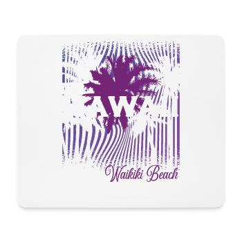 70s 80s Hawaiian Island Waikiki Beach - Magnifique - Tapis de souris (format paysage) - blanc - Devant