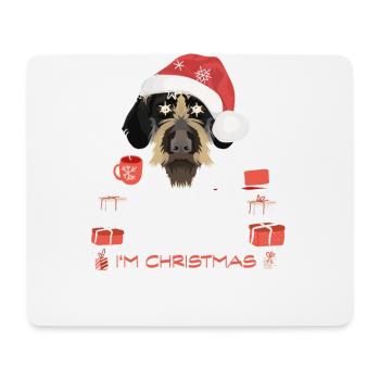 Deutsch Drahthaar Weihnachtsmarkt - Mousepad (Querformat) - Weiß - Vorne