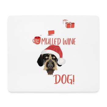 Vin chaud allemand Wirehair Noël - Tapis de souris (format paysage) - blanc - Devant